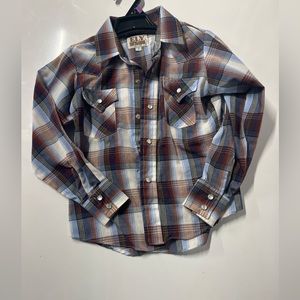 Ely Cattlemen Western Plaid Shirt Boys